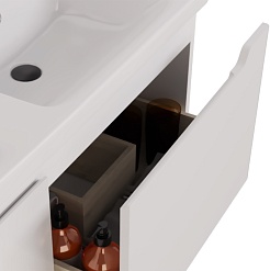 Dreja Тумба под раковину W 125 подвесная белая – фотография-27